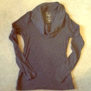 Gap waffle cowl neck